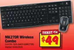 JB Hi-Fi Logitech MK270R Wireless Combo offer