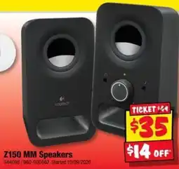 JB Hi-Fi Logitech Z150 MM Speakers offer