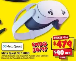 JB Hi-Fi Meta Quest Meta Quest 3S 128GB offer