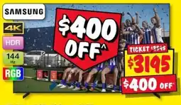 JB Hi-Fi Samsung TV offer