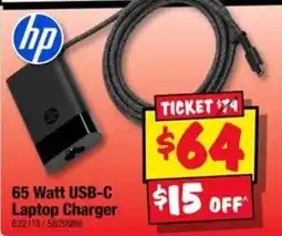 JB Hi-Fi hp 65 Watt USB-C Laptop Charger offer