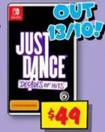 JB Hi-Fi Just Dance Decades of Hits offer