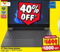 JB Hi-Fi 15" Victus Gaming Notebook offer