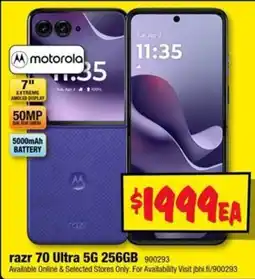JB Hi-Fi motorola razr 70 Ultra 5G offer