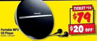 JB Hi-Fi Philips Portable MP3 CD Player offer