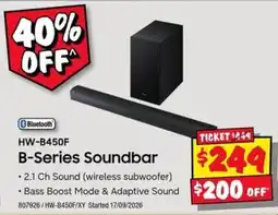 JB Hi-Fi B-Series Soundbar offer