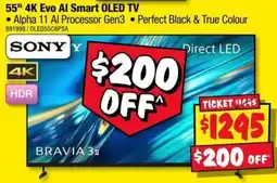 JB Hi-Fi Sony 55" 4K Evo AI Smart OLED TV offer