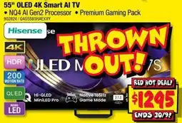 JB Hi-Fi Hisense 55" OLED 4K Smart AI TV offer