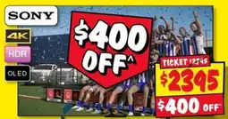 JB Hi-Fi Sony 4K HDR OLED offer