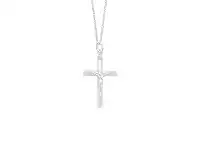 Bevilles Jewellery Sterling Silver Crucifix Cross Necklace offer