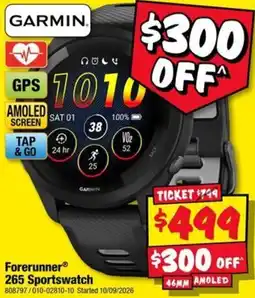 JB Hi-Fi Garmin Forerunner 265 Sportwatch offer