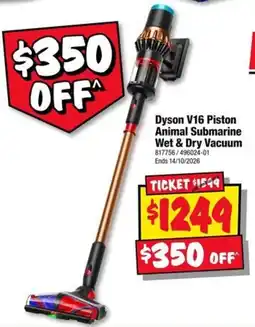JB Hi-Fi Dyson V16 Piston Animal Submarine Wet & Dry Vacuum offer