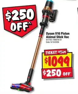 JB Hi-Fi Dyson V16 Piston Animal Stick Vac offer