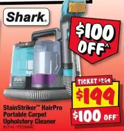 JB Hi-Fi Shark StainStriker™ HairPro Portable Carpet Upholstery Cleaner offer