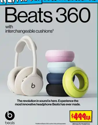 JB Hi-Fi Beats 360 with interchangeable cushions offer