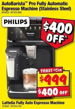JB Hi-Fi LatteGo Fully Auto Espresso Machine offer