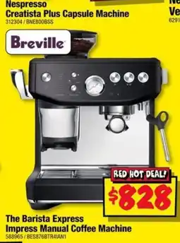 JB Hi-Fi Breville Nespresso Creatista Plus Capsule Machine offer