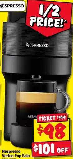 JB Hi-Fi Nespresso Vertuo Pop Solo offer