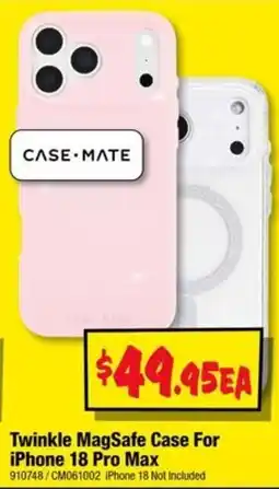 JB Hi-Fi Case-Mate Twinkle MagSafe Case For iPhone 18 Pro Max offer