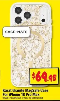 JB Hi-Fi Case·Mate Karat Granite MagSafe Case For iPhone 18 Pro Max offer