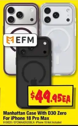 JB Hi-Fi Manhattan Case With D30 Zero For iPhone 18 Pro Max offer
