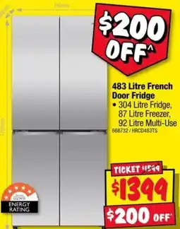 JB Hi-Fi 483 Litre French Door Fridge offer