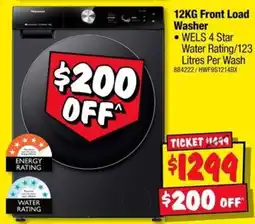 JB Hi-Fi Hisense 12KG Front Load Washer offer