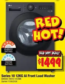 JB Hi-Fi LG Series 10 12KG AI Front Load Washer offer