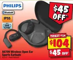 JB Hi-Fi Philips A6709 Wireless Open Ear Sports Earbuds offer