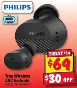 JB Hi-Fi Philips True Wireless ANC Earbuds offer