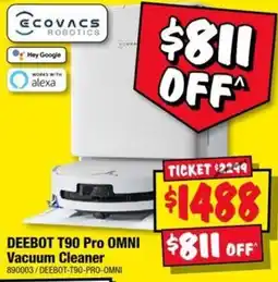 JB Hi-Fi Ecovacs Robotics Deebot T90 Pro Omni Vacuum Cleaner offer
