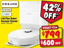 JB Hi-Fi Dreame L40 Plus Robot Vacuum Cleaner offer