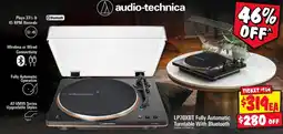 JB Hi-Fi audio-technica LP70XBT Fully Automatic Turntable With Bluetooth offer
