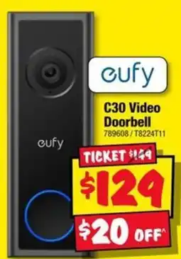 JB Hi-Fi eufy C30 Video Doorbell offer