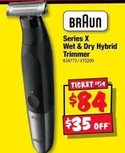 JB Hi-Fi Braun Series X Wet & Dry Hybrid Trimmer offer