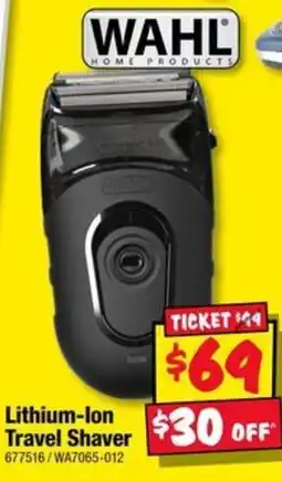 JB Hi-Fi Wahl Lithium-Ion Travel Shaver offer