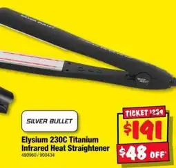 JB Hi-Fi Silver Bullet Elysium 230C Titanium Infrared Heat Straightener offer