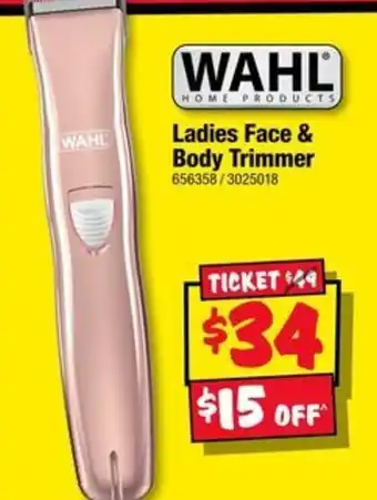 JB Hi-Fi Wahl Ladies Face & Body Trimmer offer
