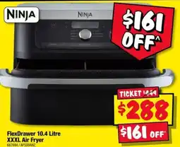 JB Hi-Fi Ninja FlexDrawer 10.4 Litre XXXL Air Fryer offer