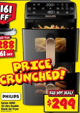 JB Hi-Fi Philips Series 4000 10 Litre Double Stack Air Fryer offer