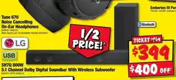 JB Hi-Fi LG SH7Q 800W 5.1 Channel Dolby Digital Soundbar With Wireless Subwoofer offer