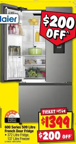 JB Hi-Fi Haier 600 Series 509 Litre French Door Fridge offer
