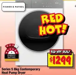 JB Hi-Fi Fisher & Paykel Series 5 8kg Contemporary Heat Pump Dryer offer