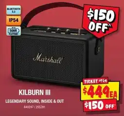JB Hi-Fi Marshall Kilburn III offer
