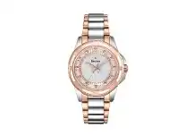 Bevilles Jewellery Bulova Ladies Diamond & Mother of Pearl Watch Model- 98P134 offer