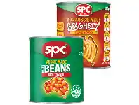 Foodworks SPC Baked Beans or Spaghetti 220g offer