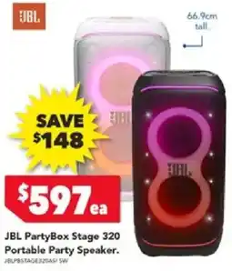 Harvey Norman JBL PartyBox Stage 320 Portable Party Speaker offer