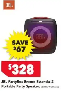 Harvey Norman JBL PartyBox Encore Essential 2 Portable Party Speaker offer