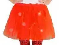 The Party People Shop Adult Tutu - Flashing, Orange offer