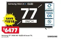 Harvey Norman Samsung 77" S95H 4K" OLED AI Smart TV. offer